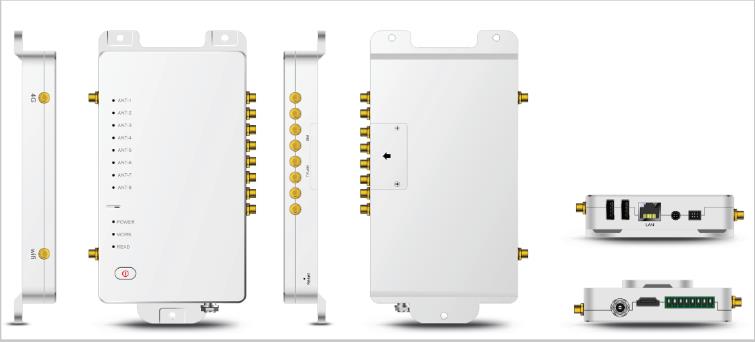 超高頻固定式八通道安卓讀寫器